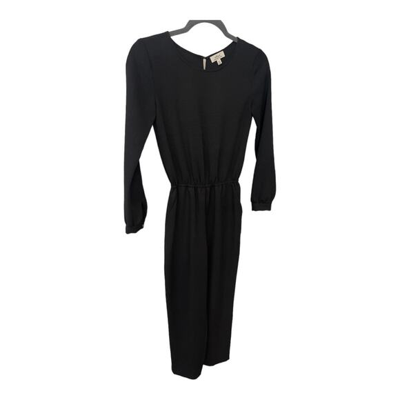 Aritzia Wilfred Dessin Long Sleeve Jumpsuit Tapered Leg Black Womens Size XXS - Picture 6 of 14
